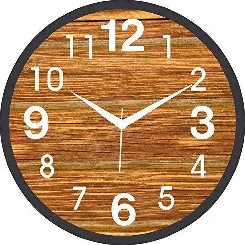 Webelkart Designer Plastic Wall Clock for Home/Living Room/Bedroom / Kitchen- 9.50 in (with Ajanta Movement)