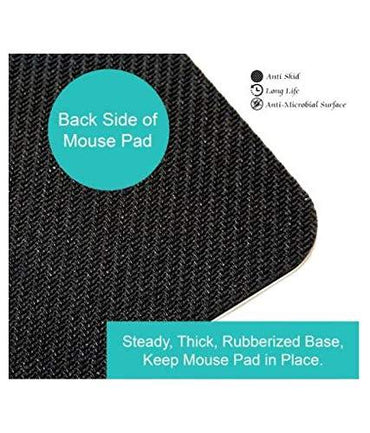 Webelkart Designer Mouse Pad / Rubber Base Mouse Pad for Laptop, PC/Anti Slippery Mouse Pads for Computers, PC, Wireless Mouse for Desktop JC05189