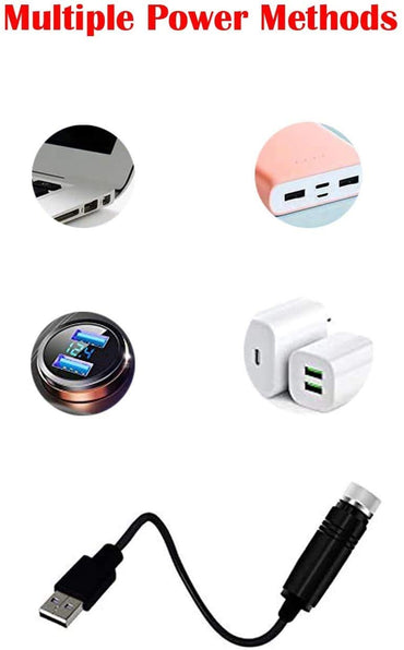 StarLite: USB-Powered Star Projector & Night Lamp with Adjustable Ambient Lighting for Car, Bedroom & Party Décor