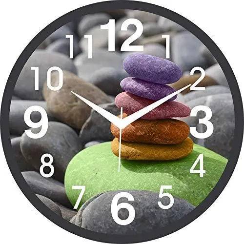 Webelkart Designer Plastic Wall Clock for Home/Living Room/Bedroom / Kitchen- 9.50 in (with Ajanta Movement)