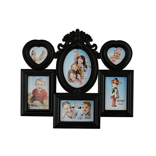JaipurCrafts 6 Photos Collage Photo Frame (Photo Size - 15 x 10 cm, 6 Photos)