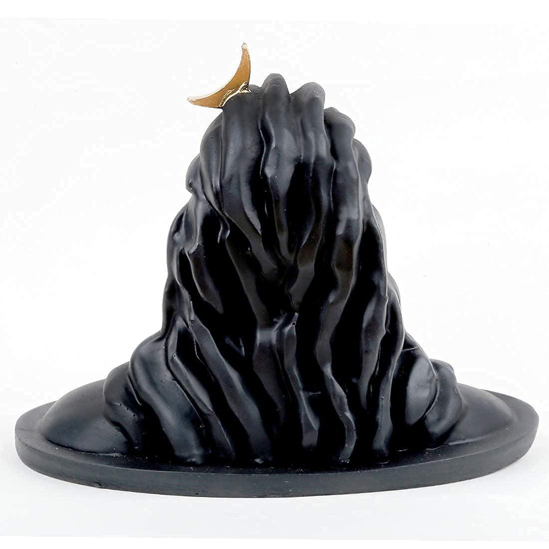 Webelkart New Matte Polyresin Adiyogi Shiva Statue (4.5 inch , Black )
