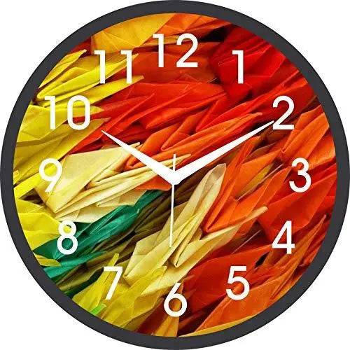 Webelkart Designer Plastic Wall Clock for Home/Living Room/Bedroom / Kitchen- 9.50 in (with Ajanta Movement)