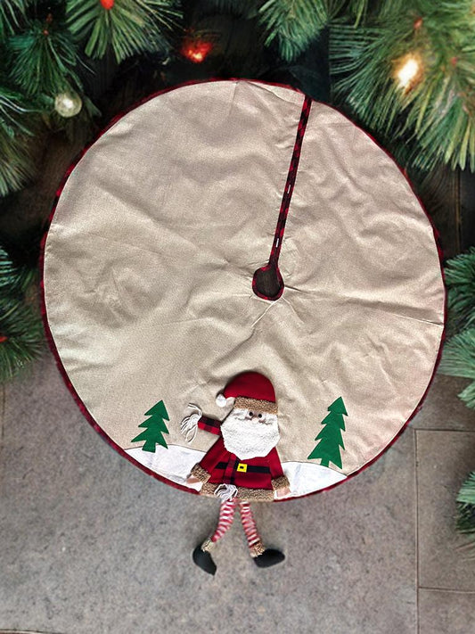 Santa 120 CM - large Christmas Skirt with hanging legs