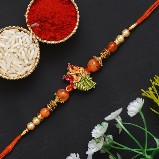 Webelkart Premium Combo Of 1 Rakhi Set For Bhaiya And Bhabhi. Rakhi For Bhaiya Bhabhi, Lumba Rakhi For Bhabhi Rakshabandhan Gift