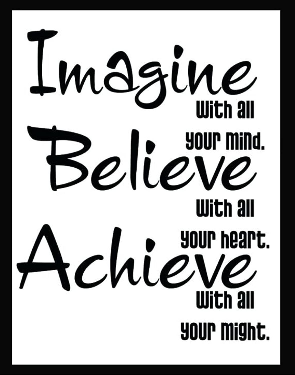 Webelkart Premium Motivational Quote Photo Frame for Wall, Office, Study Room Decoration Poster Framed Without Glass, Size - 14 x 11 INCH