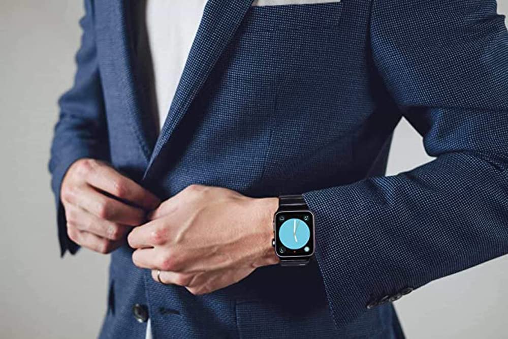 Zitel Stainless Steel Bands for Apple Watch Metal Straps 42mm(Series 10) 41mm 40mm Series 10 | 9 | 8 | 7 | 6 | 5 | 4 | 3 | 2 | 1 | SE2 - Black