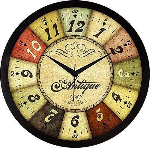 Webelkart Designer Plastic Wall Clock for Home/Living Room/Bedroom / Kitchen- 9.50 in (with Ajanta Movement)