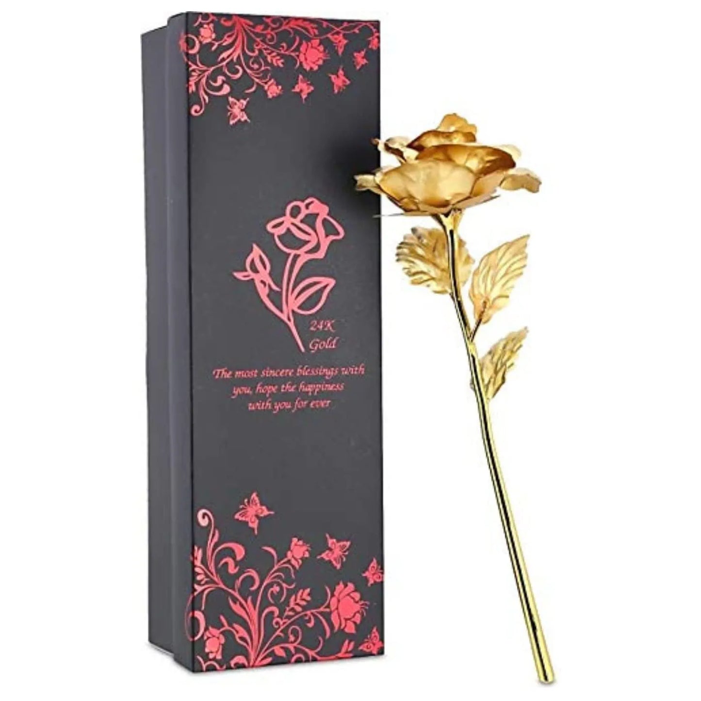 Webelkart®️ Valentine's Gift Combo of Lets Complete The Circuit Coffee Mug with 1 Golden Rose with Gift Box and 1 Couple Showpiece and 1 Massage Bottle Set