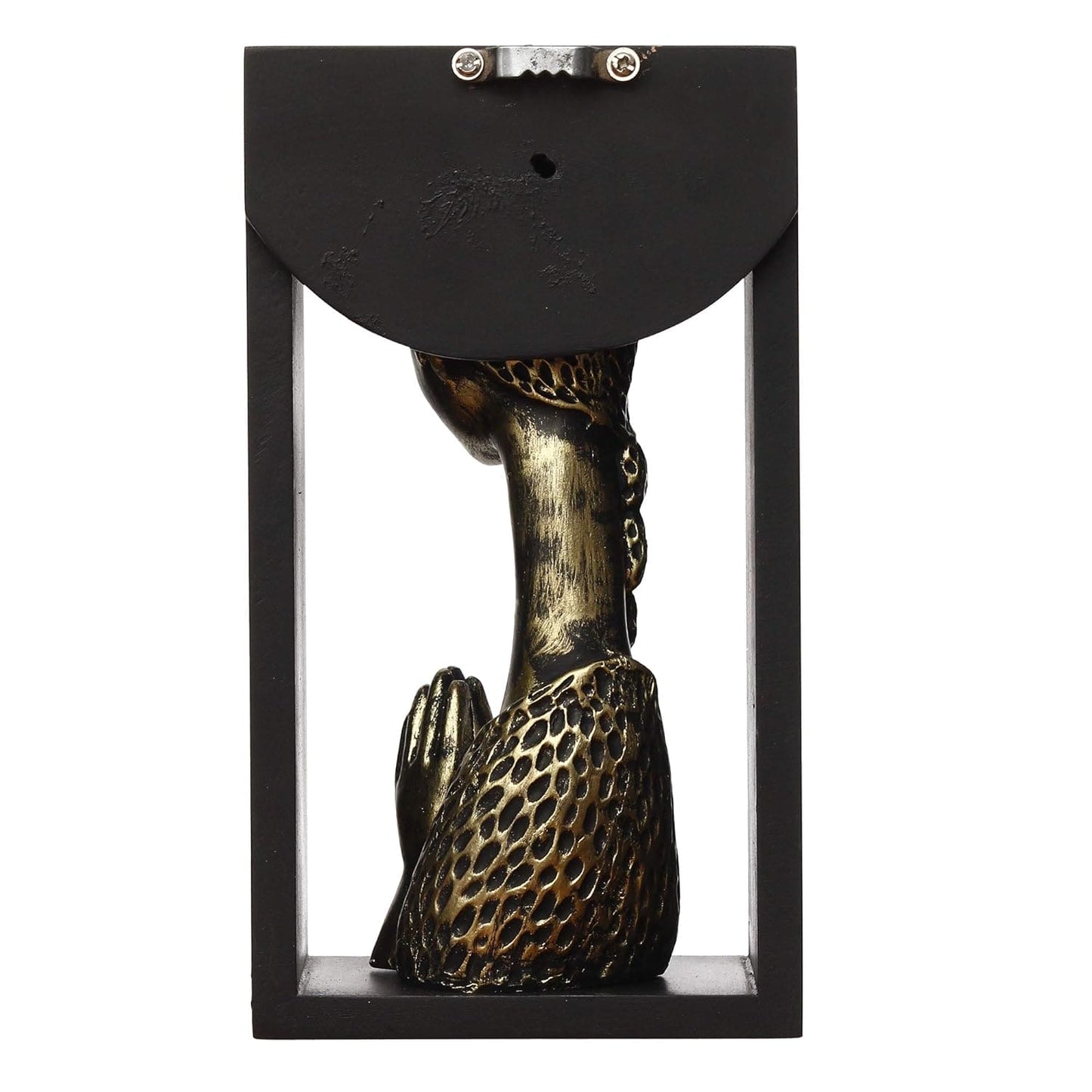 JaipurCrafts Beautiful Welcome Lady Showpiece Figurine with Wooden Shelf and Key Hanger (9.50" x 4.00" x 5.00") (Polyresine, Wood)