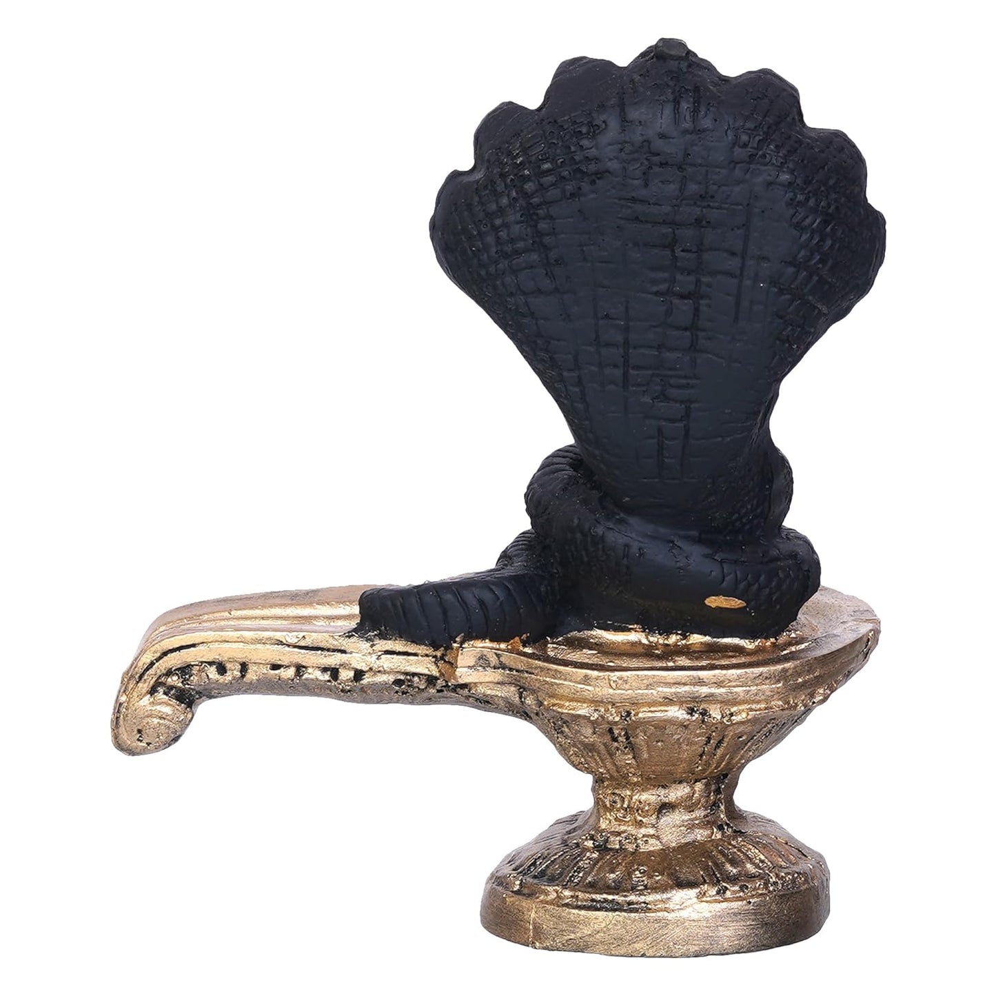 JaipurCrafts Premium Shivling with 5 Snake Shiv Lingam Statue Snake Idols of Shiva for Home Temple Decorative Diwali Vastu Gifts (Resin-5.11" Inches)