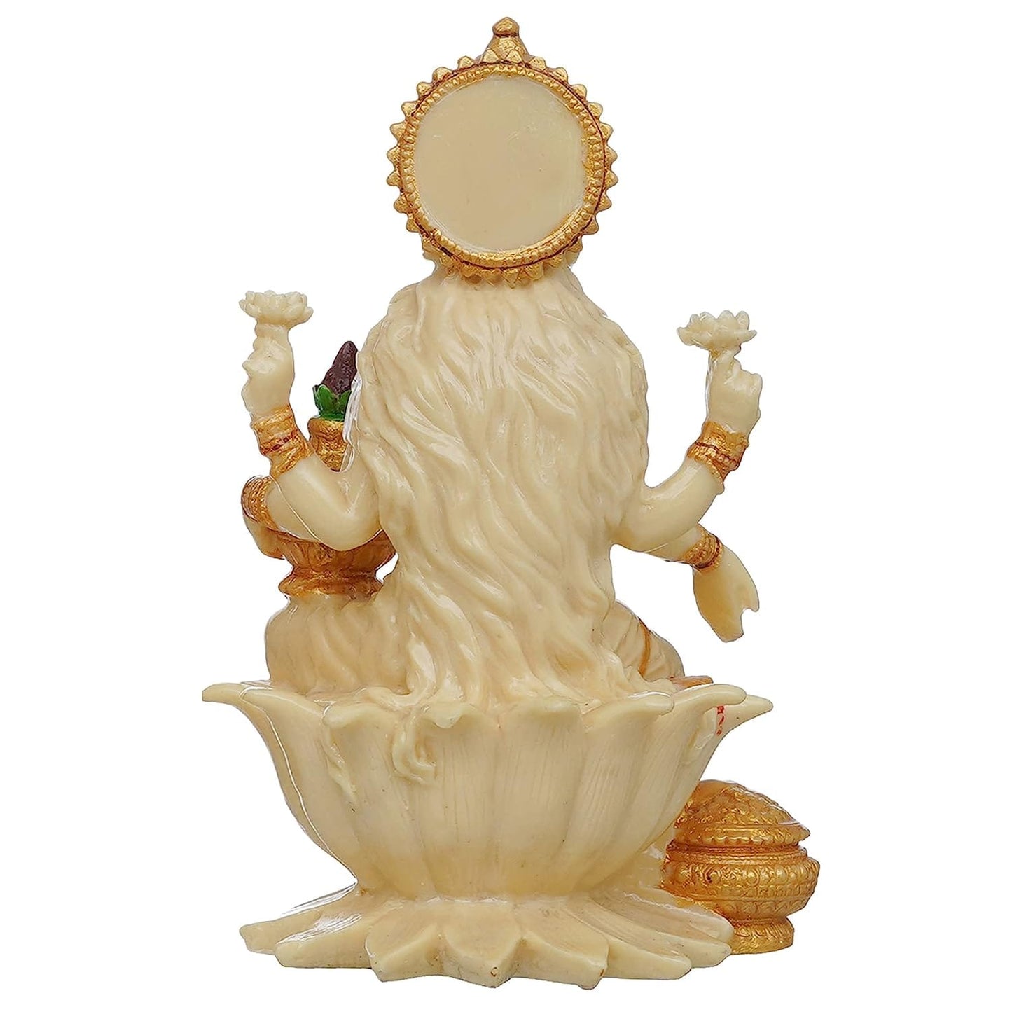 JaipurCrafts Premium Resin Laxmi Ji Idol Statue for Home Decor | laxmi ji Murti for Office | Diwali Pooja Decorations| Diwali Pooja Idol (7" Inches)