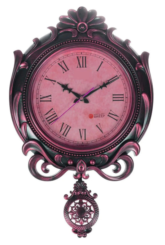 Webelkart Plastic Wall Clock (16 x 12 inch, Brown)