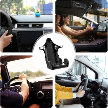 SeatRacer: Racing Seat-Inspired Phone Holder for Desk, Car Vent & Gaming Setup, Hands-Free Mount with Sporty Simulator Design
