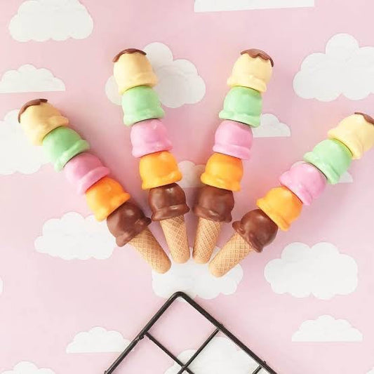 Shweet: Ice Cream-Themed Stackable Highlighter Set – Fun & Colorful Mini Markers for Kids, DIY & Art Projects