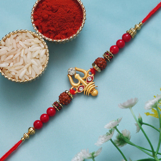 Webelkart Premium Combo Of 1 Rakhi Set For Bhaiya And Bhabhi. Rakhi For Bhaiya Bhabhi, Lumba Rakhi For Bhabhi Rakshabandhan Gift