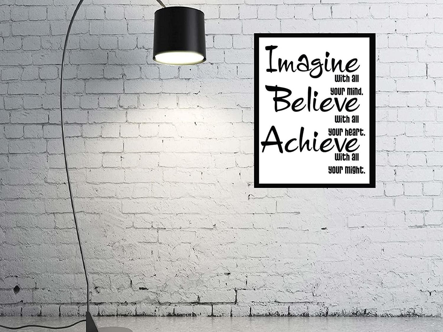 Webelkart Premium Motivational Quote Photo Frame for Wall, Office, Study Room Decoration Poster Framed Without Glass, Size - 14 x 11 INCH