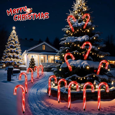 pack of 5 Candy stick Pathway Lights, 10"