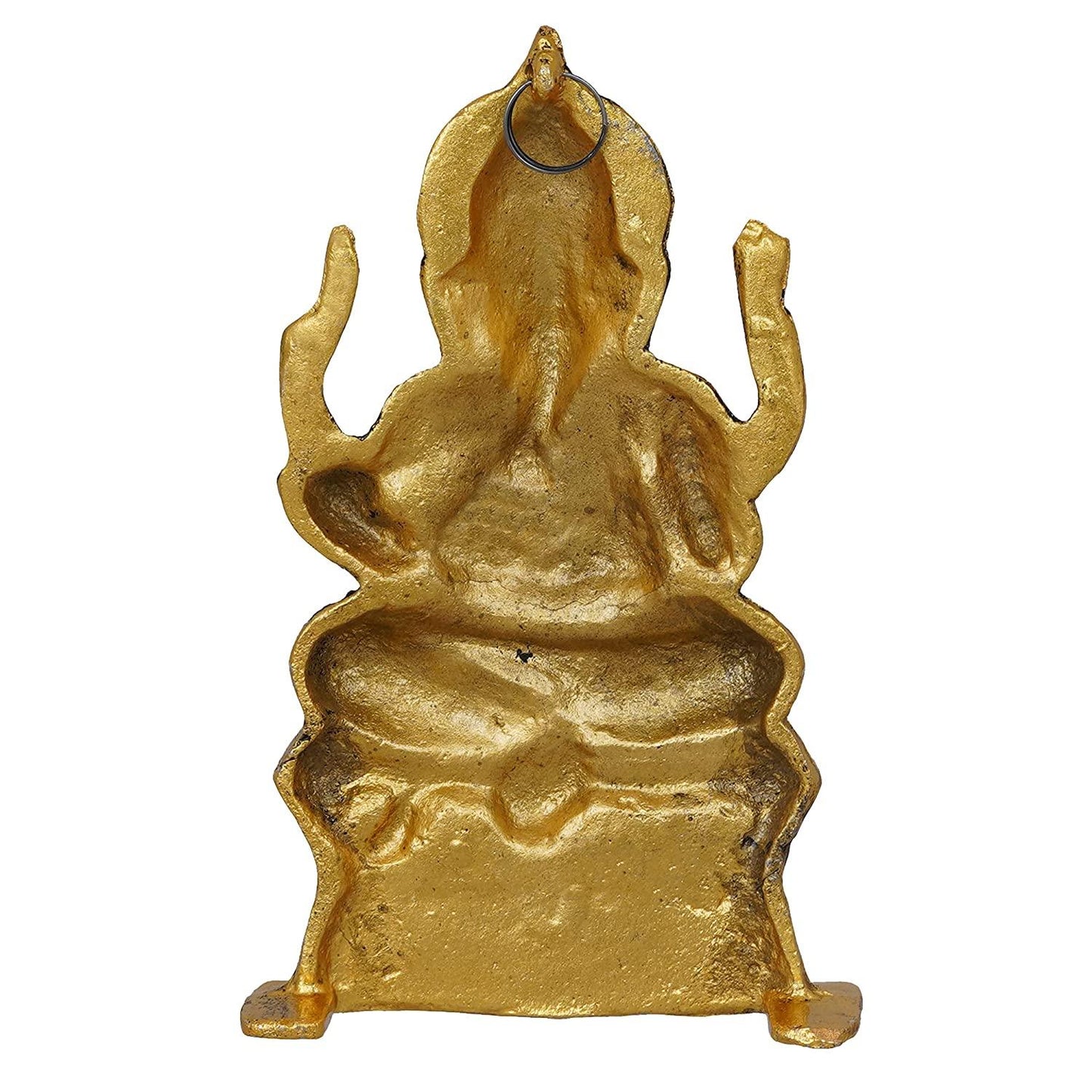 Webelkart Premium Metal Ganesha Idol for Home and Office Decor | Ganesha Idol for Car Dashboard ( 8.5 Inches)