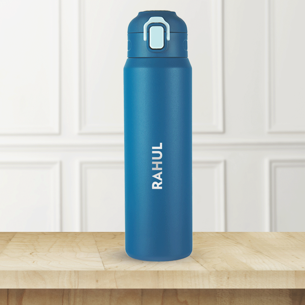 Aquasport Insulated Bottle, 800 ml, Blue-Personalise