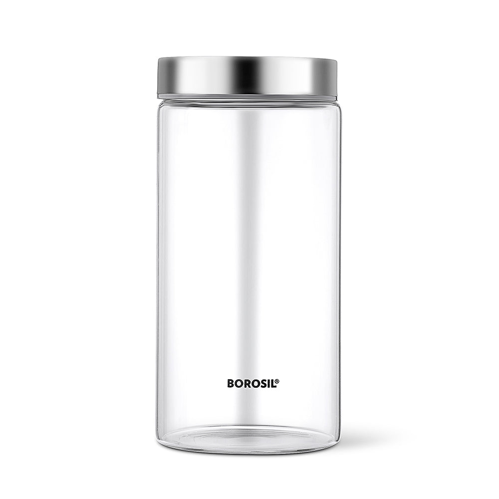 Borosil Endura Airtight Glass Jar, 1.2L