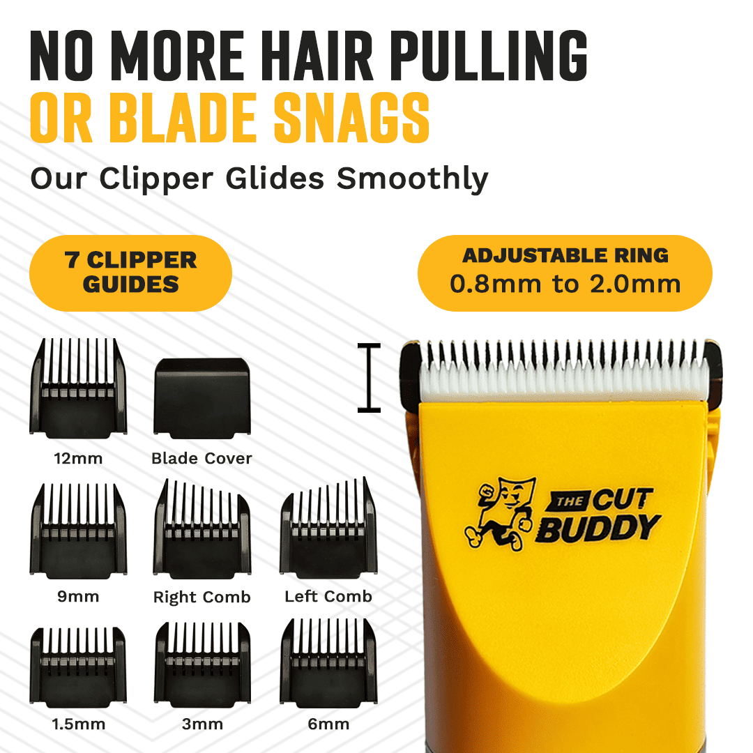 Cordless Hair and Beard Clipper with Scissors + Case