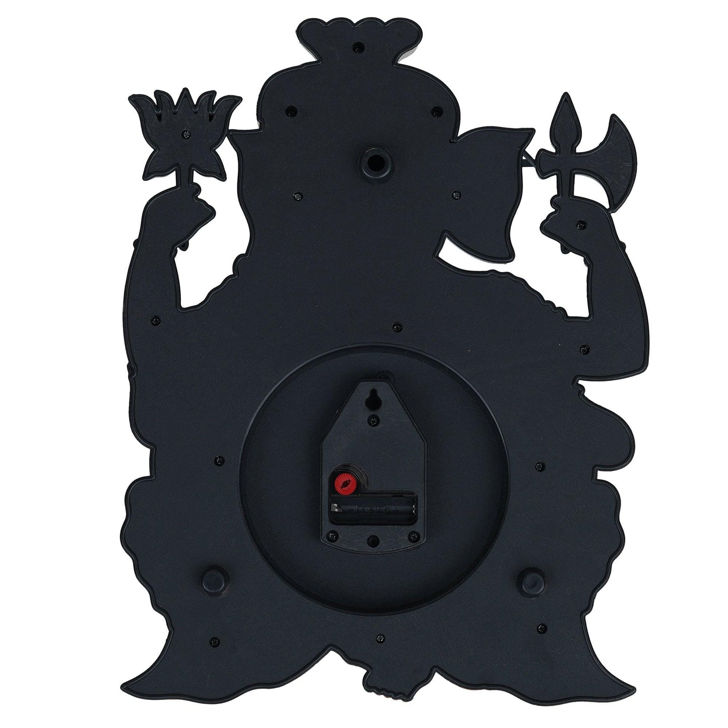 Webelkart Premium Pagdi Ganesha Analog Wall Clock for Home and Office Decor (12 Inches, Copper)
