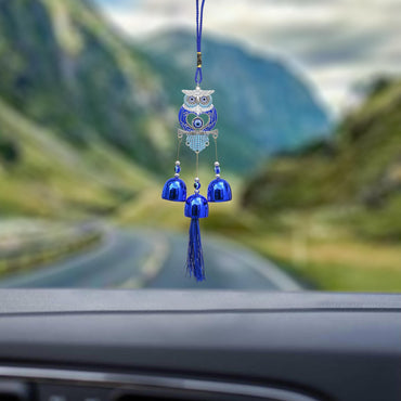 Webelkart Antique Owl Designer Wind Chimes for Home Decoration/fengshui Wind Chimes for Home Balcony Bedroom Decor/Wind Chime for Wall Decoration/Owl Hanging for Office(12.60" Inches)