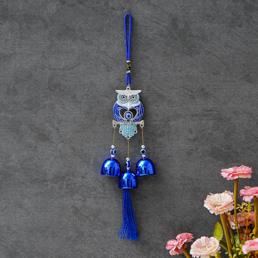 Webelkart Antique Owl Designer Wind Chimes for Home Decoration/fengshui Wind Chimes for Home Balcony Bedroom Decor/Wind Chime for Wall Decoration/Owl Hanging for Office(12.60" Inches)