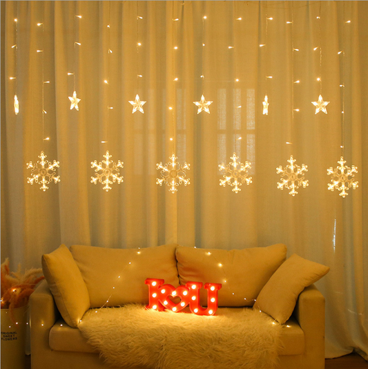 Snowflake LED Curtain Lights