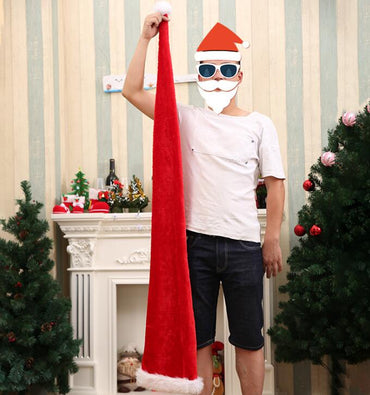 Long Velvet Christmas Santa Hat