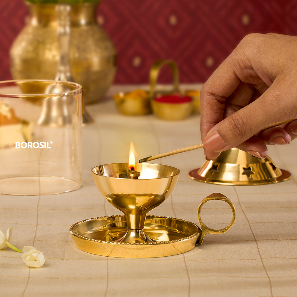 Borosil Mangal Akhand Diya, Medium