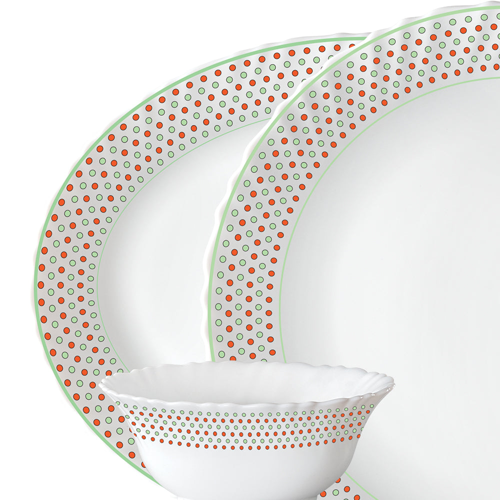 Larah by Borosil Waltz Dinner Set, 44 pc