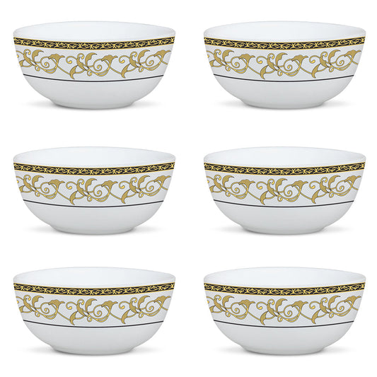 Larah by Borosil Royale Veg Bowl Set, 6 pc