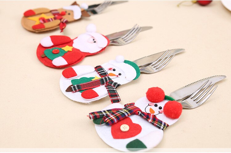 Christmas Cutlery Covers (Pack of 4)