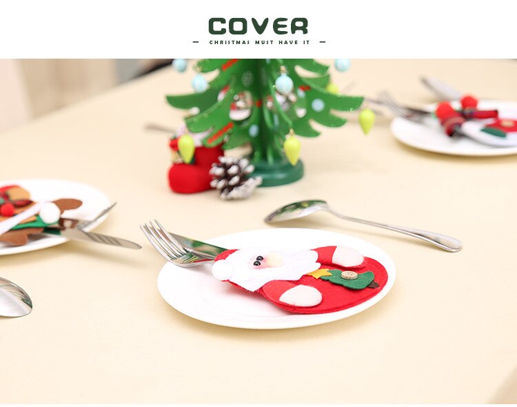 Christmas Cutlery Covers (Pack of 4)