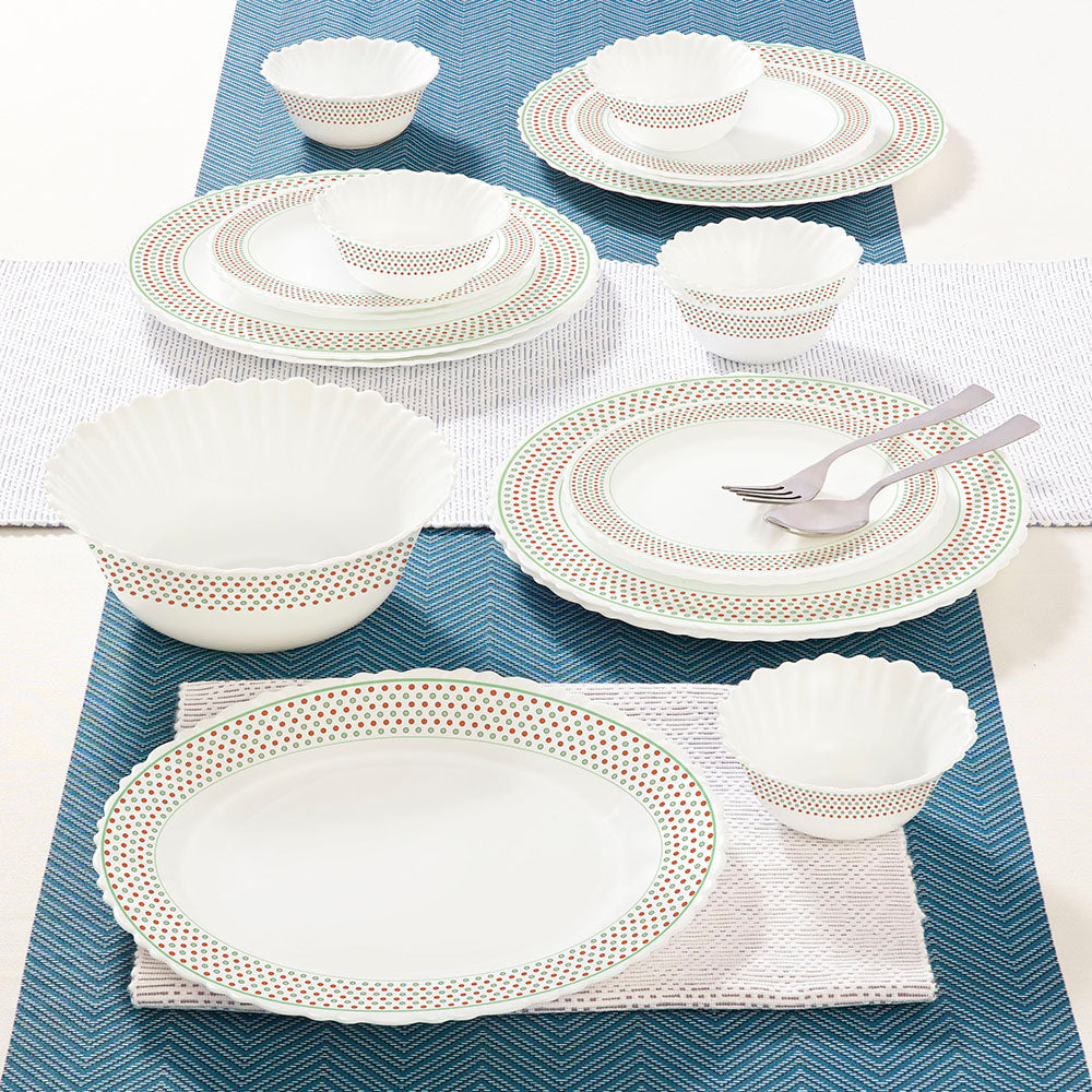 Larah by Borosil Waltz Dinner Set, 19 pc