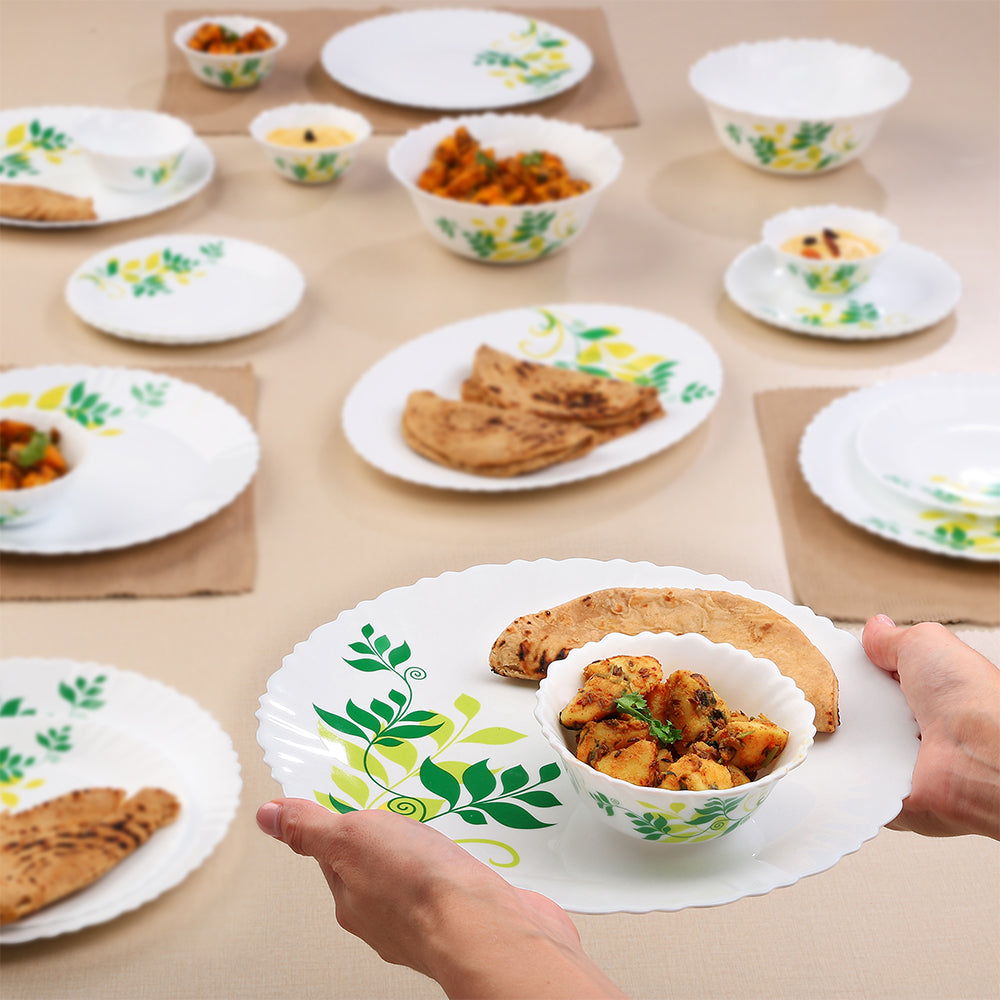 Larah by Borosil Fern Dinner Set, 21 pc