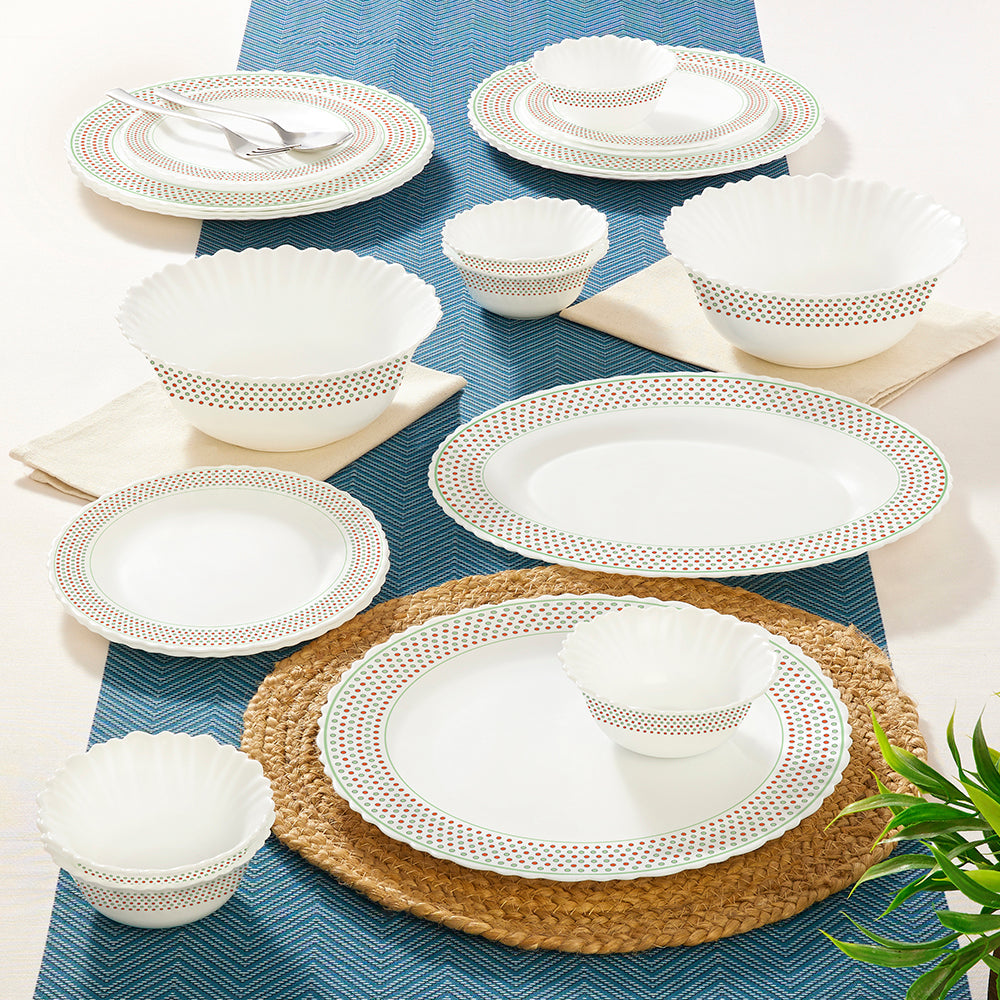 Larah by Borosil Waltz Dinner Set, 21 pc