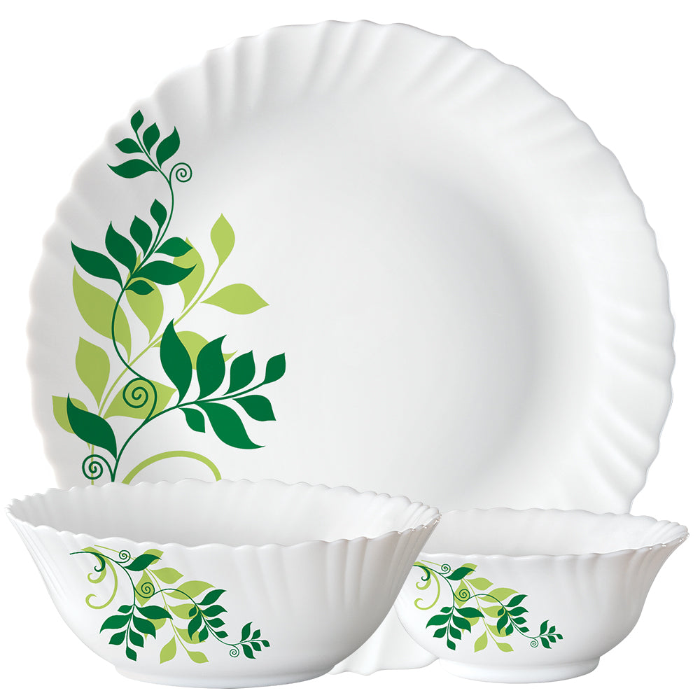 Larah by Borosil Fern Dinner Set, 27 pc