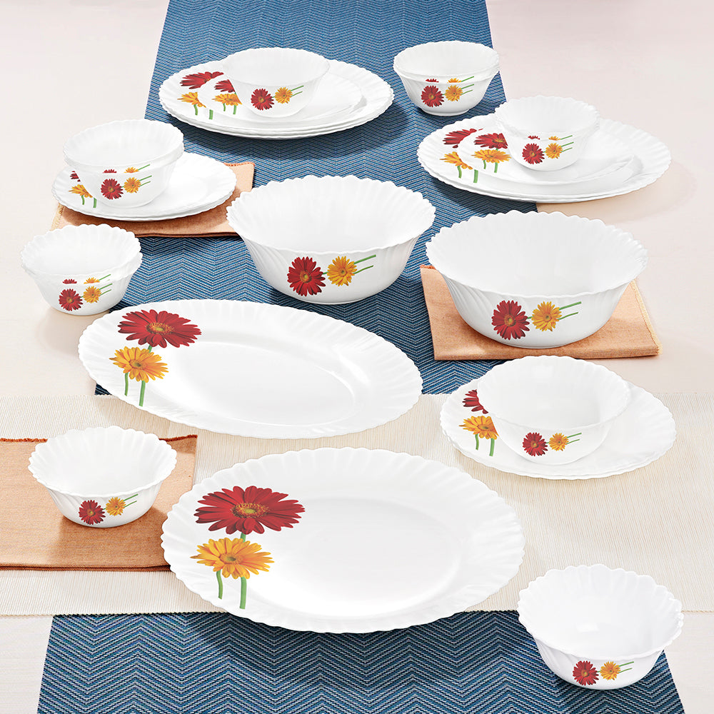 Larah by Borosil Zinnia Dinner Set, 27 pc