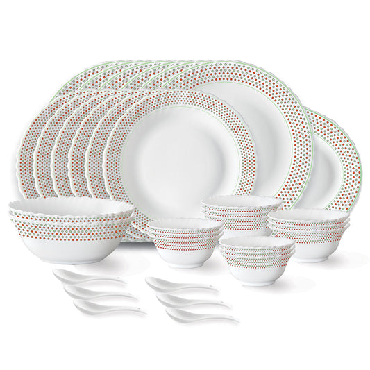Larah by Borosil Waltz Dinner Set, 33 pc