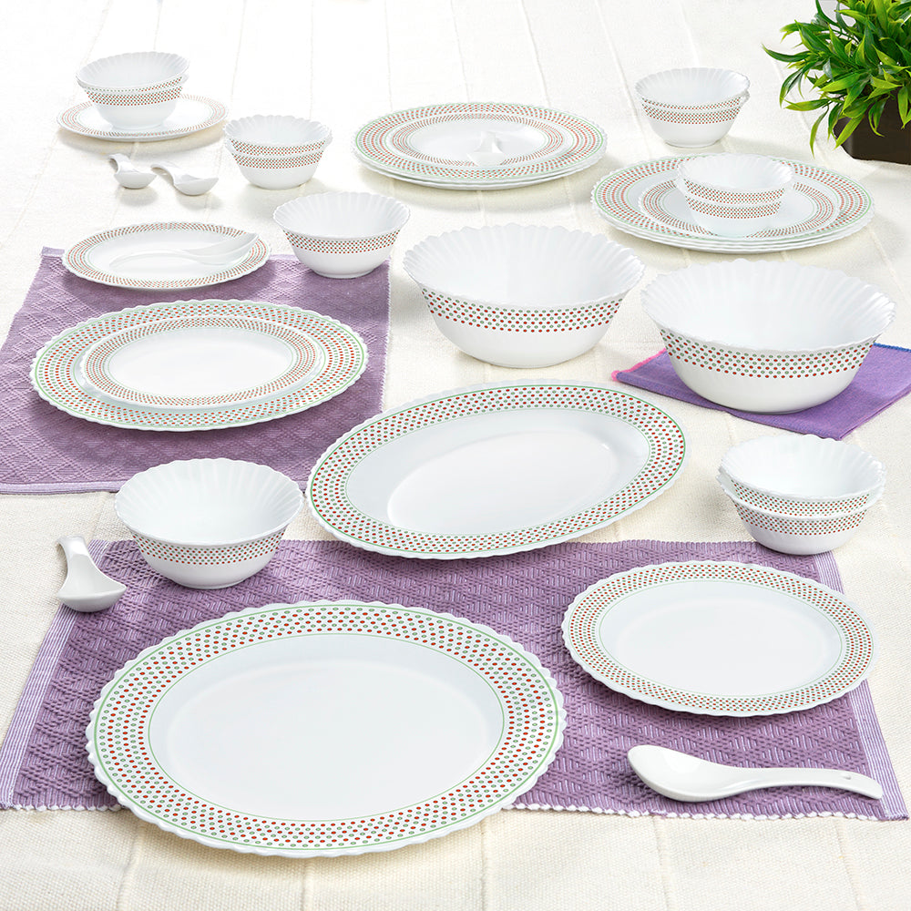 Larah by Borosil Waltz Dinner Set, 33 pc