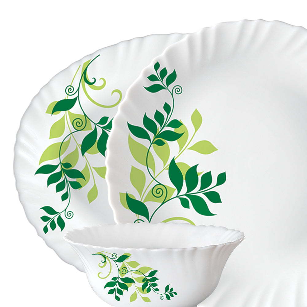Larah by Borosil Fern Dinner Set, 33 pc