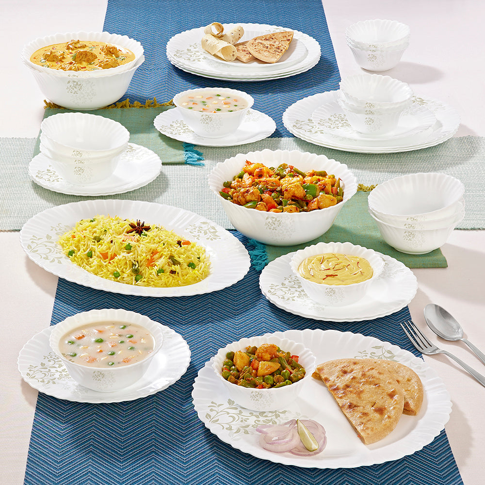 Larah by Borosil Ingot Dinner Set, 36 pc