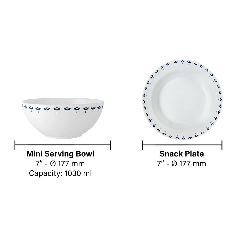 Larah by Borosil Fabula Snack Set, 7 pc