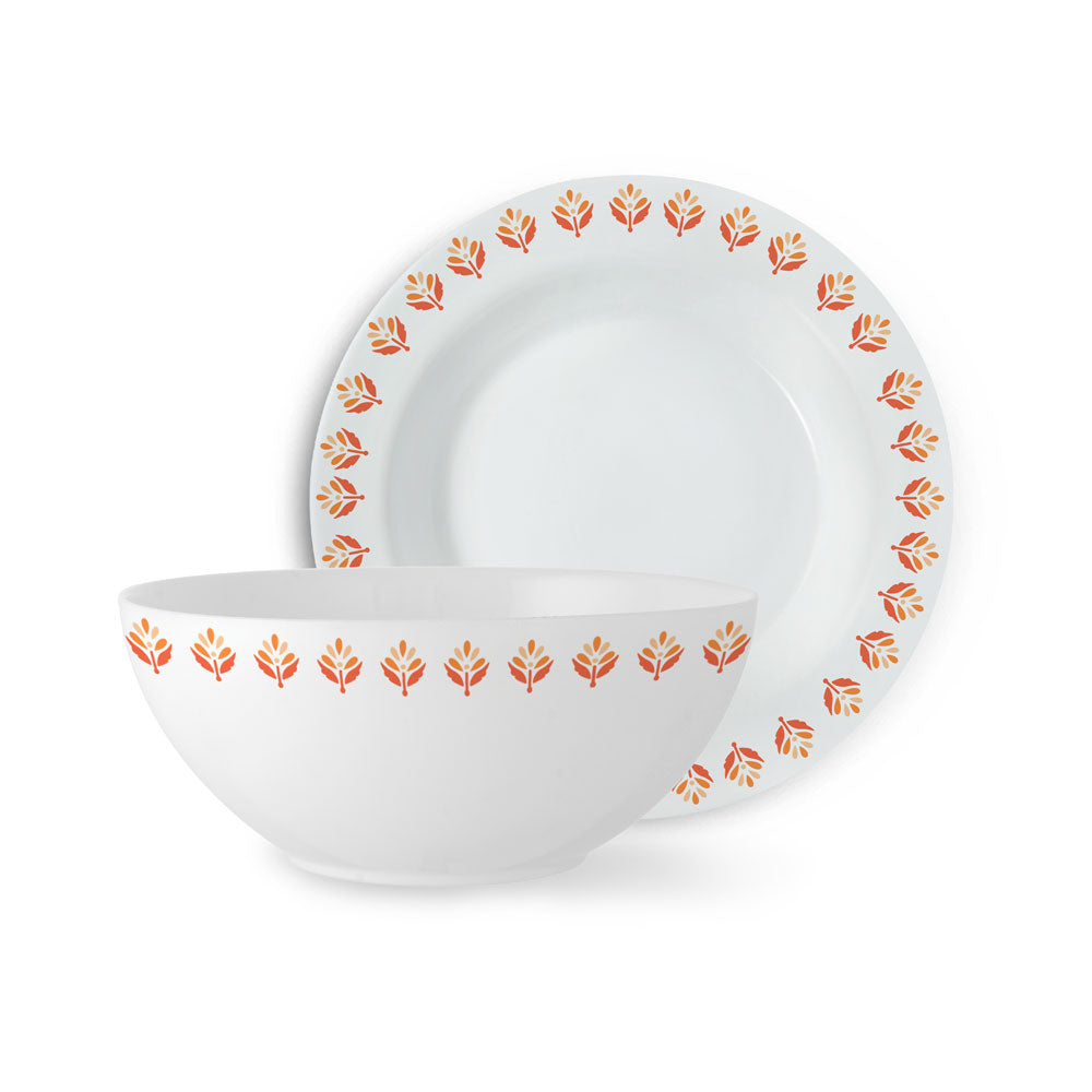 Larah by Borosil Gardenia Snack Set, 7 pc