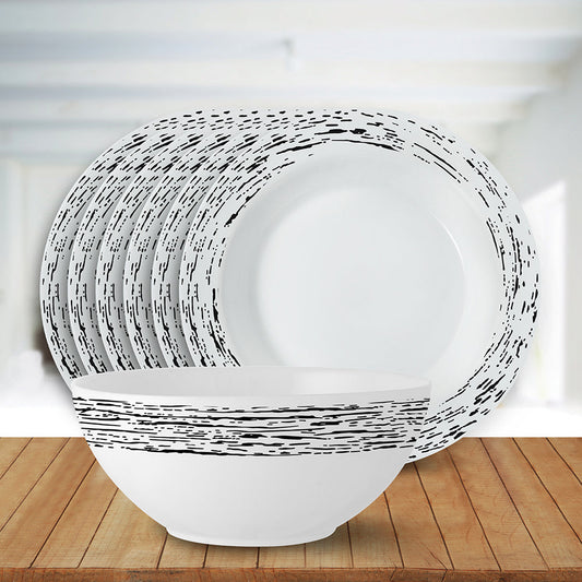 Larah by Borosil Milky Way Snack Set, 7 pc