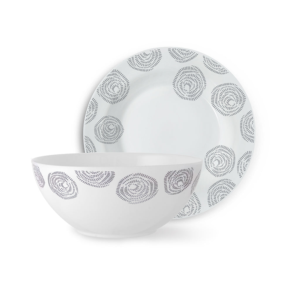 Larah by Borosil Moonbeam Snack Set, 7 pc