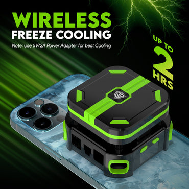 SpinBot IceDot Core X1 Wireless Mobile Cooler | Portable Cooling with Detachable Battery | Smart AI,P1,P2 Mode for Temperature Control | 10W Freeze Cooling (Android & iOS Devices)